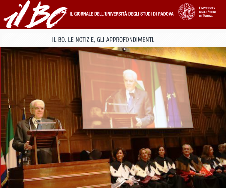 Cerimonia del 796° anno accademico dell’università di Padova, alla presenza del presidente della Repubblica Sergio Mattarella