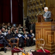 Presidente Mattarella all'innagurazione del 796° anno accademico